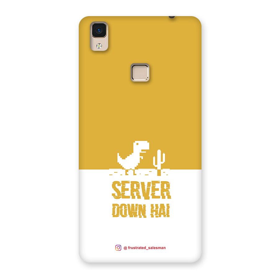 Server Down Hai Mustard Yellow Back Case for V3 Max