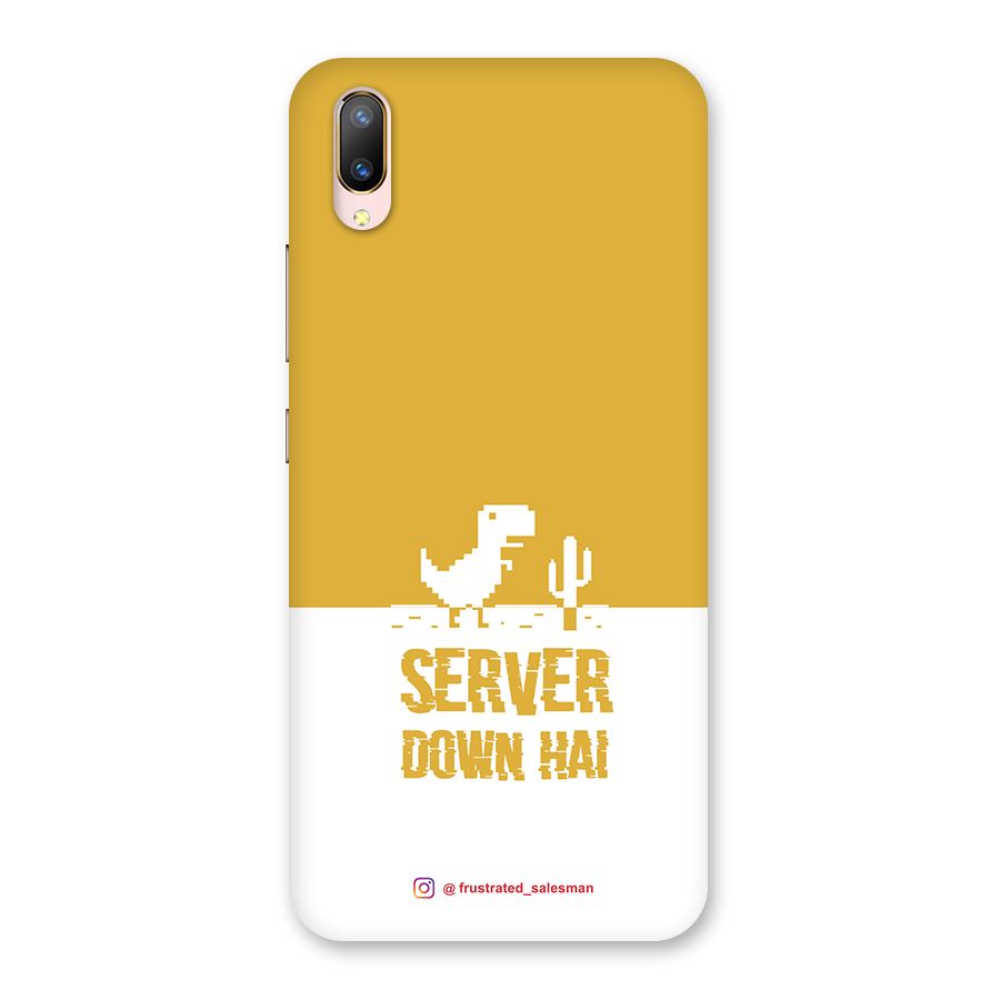 Server Down Hai Mustard Yellow Back Case for Vivo V11 Pro