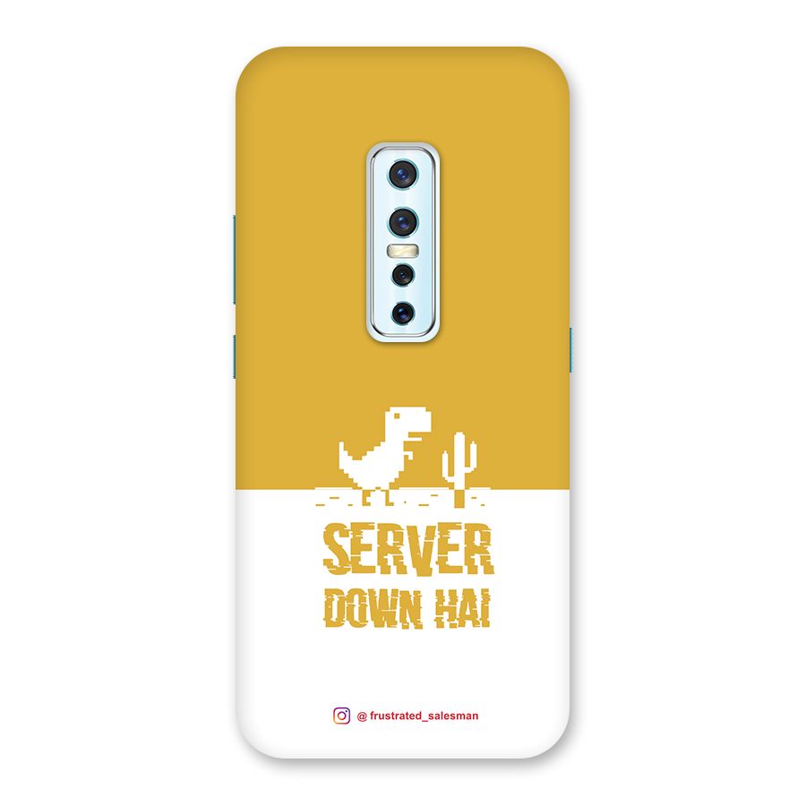 Server Down Hai Mustard Yellow Back Case for Vivo V17 Pro