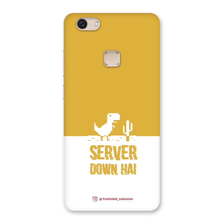 Server Down Hai Mustard Yellow Back Case for Vivo V7
