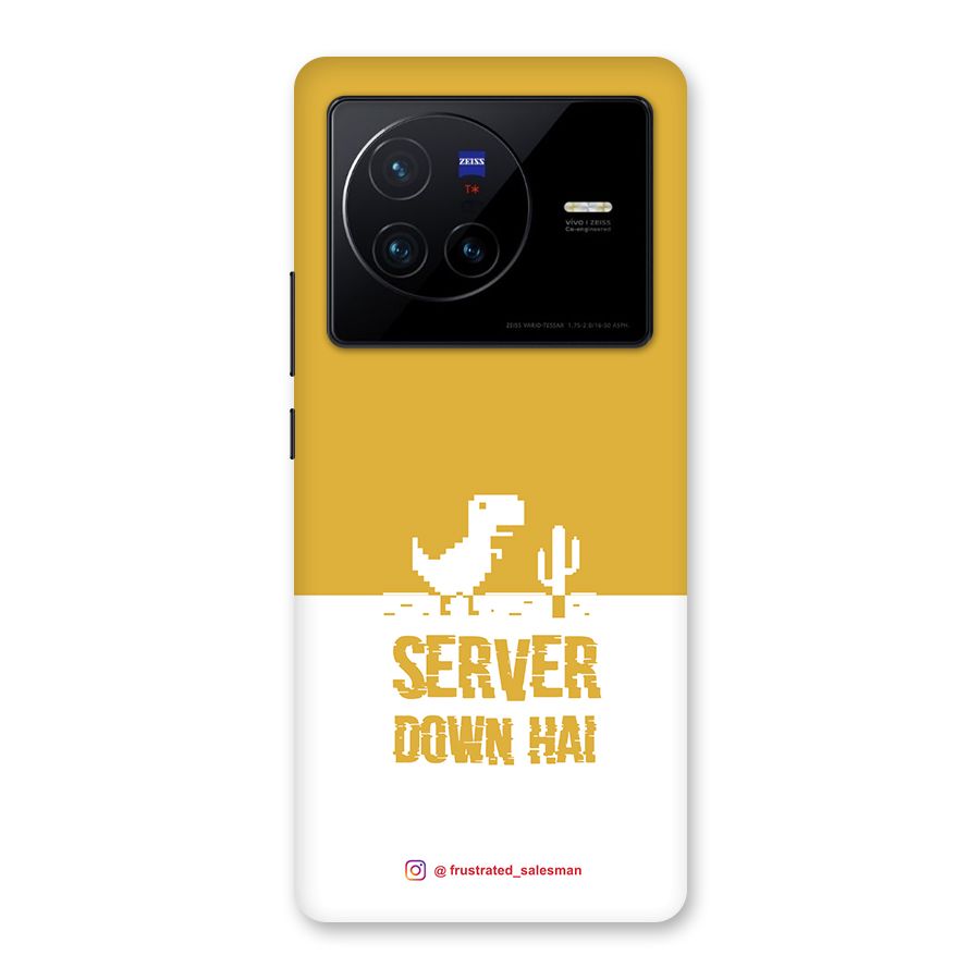 Server Down Hai Mustard Yellow Back Case for Vivo X80