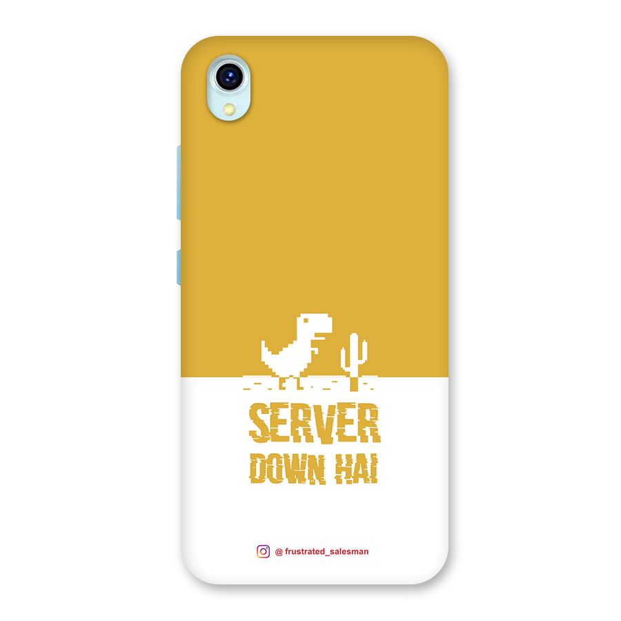 Server Down Hai Mustard Yellow Back Case for Vivo Y1s