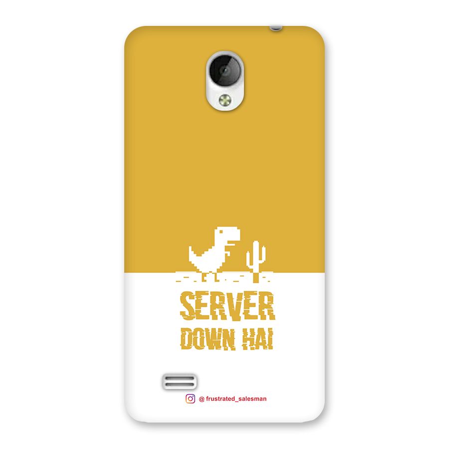 Server Down Hai Mustard Yellow Back Case for Vivo Y21