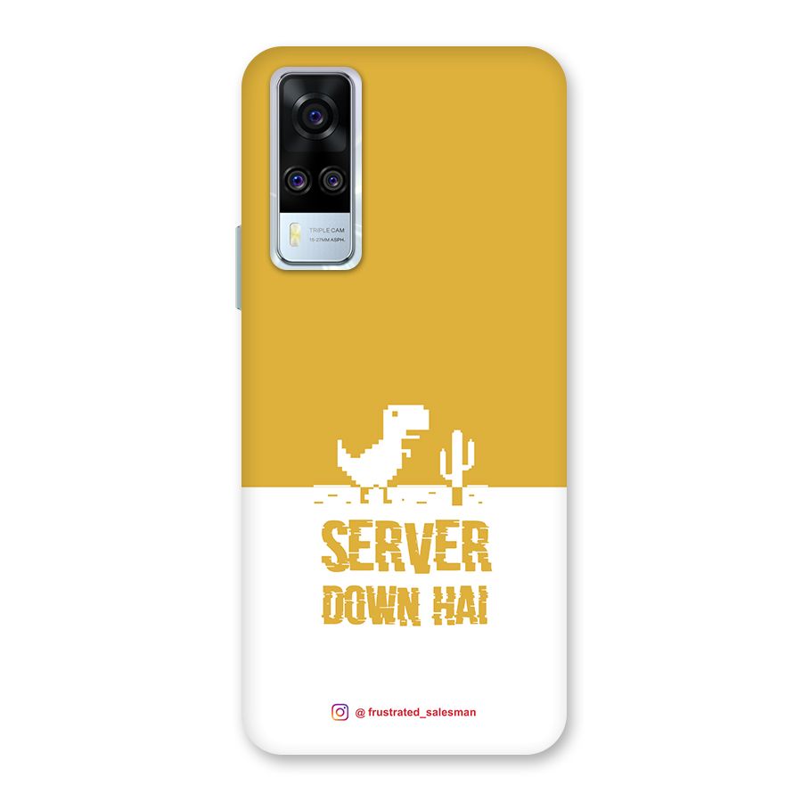Server Down Hai Mustard Yellow Back Case for Vivo Y31