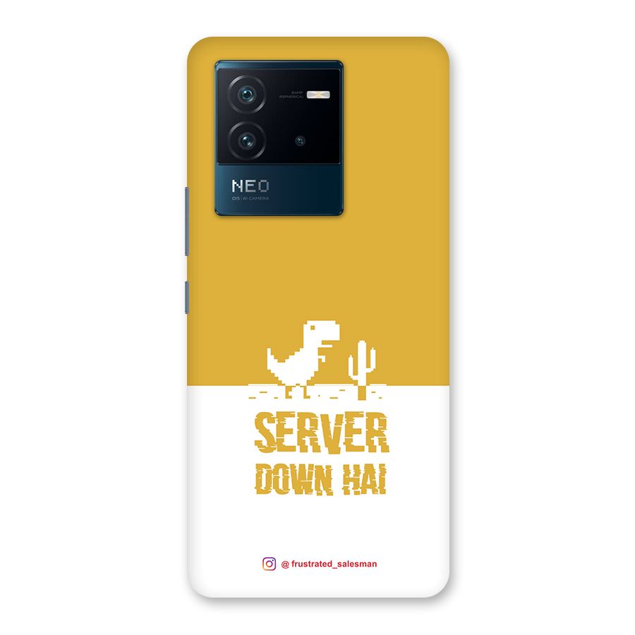 Server Down Hai Mustard Yellow Back Case for Vivo iQOO Neo 6 5G