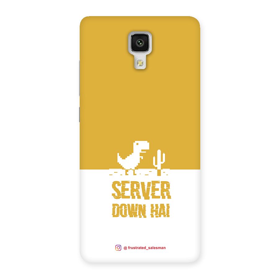 Server Down Hai Mustard Yellow Back Case for Xiaomi Mi 4