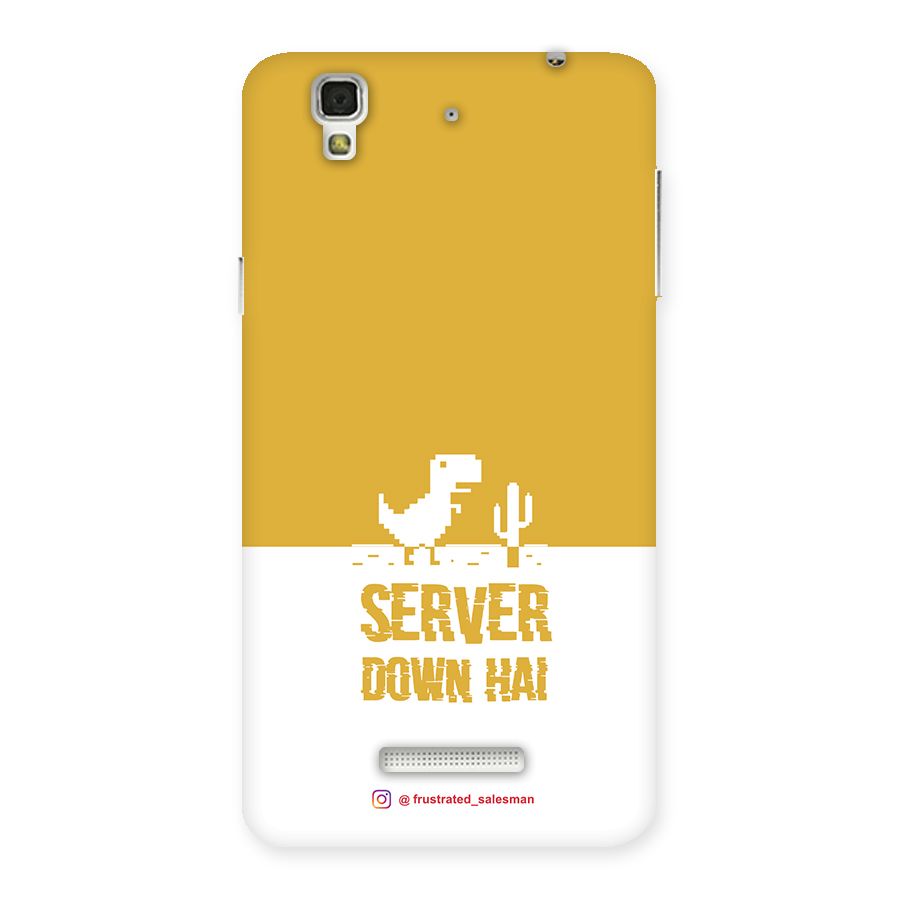 Server Down Hai Mustard Yellow Back Case for Yu Yureka