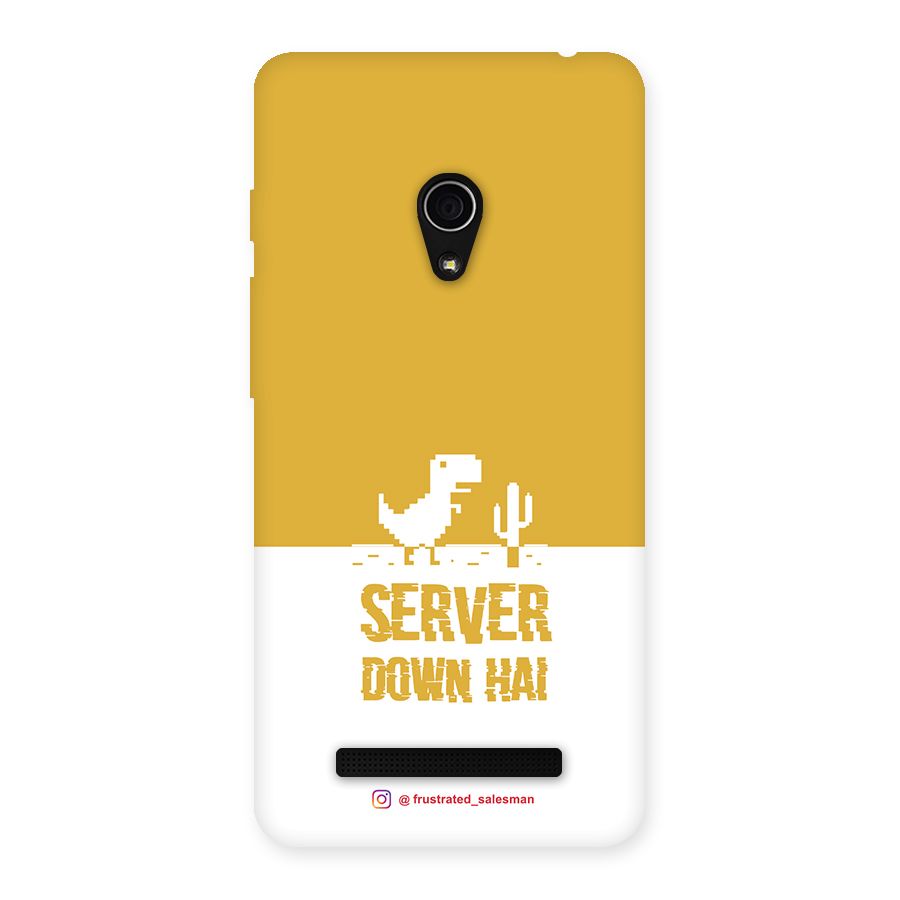 Server Down Hai Mustard Yellow Back Case for Zenfone 5