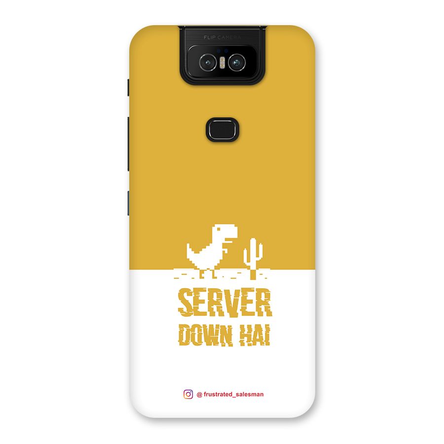 Server Down Hai Mustard Yellow Back Case for Zenfone 6z