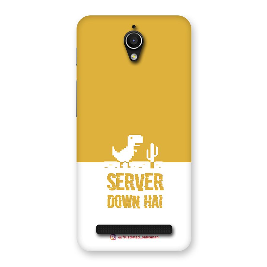 Server Down Hai Mustard Yellow Back Case for Zenfone Go