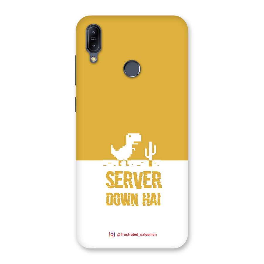 Server Down Hai Mustard Yellow Back Case for Zenfone Max M2