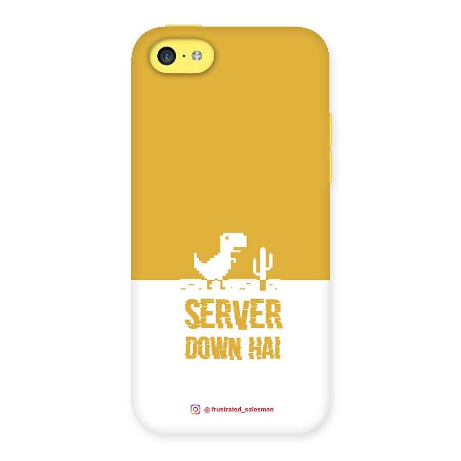 Server Down Hai Mustard Yellow Back Case for iPhone 5C