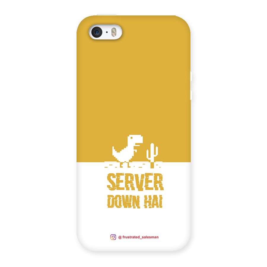 Server Down Hai Mustard Yellow Back Case for iPhone SE