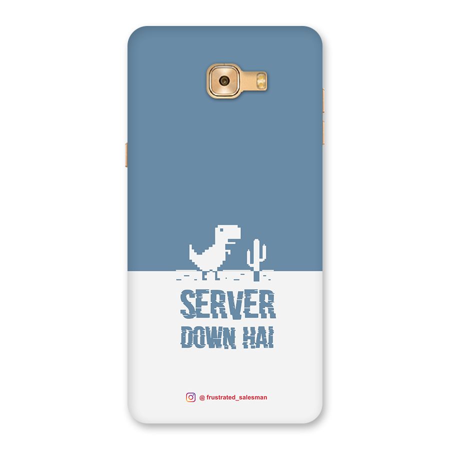 Server Down Hai SteelBlue Back Case for Galaxy C9 Pro