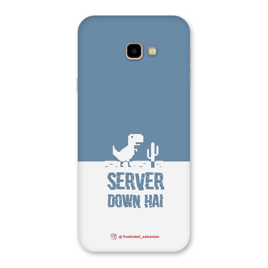 Server Down Hai SteelBlue Back Case for Galaxy J4 Plus