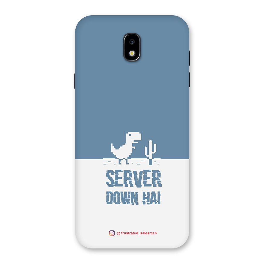 Server Down Hai SteelBlue Back Case for Galaxy J7 Pro