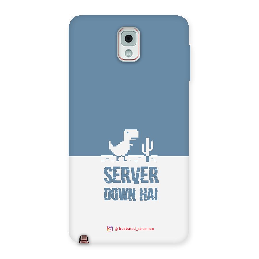 Server Down Hai SteelBlue Back Case for Galaxy Note 3