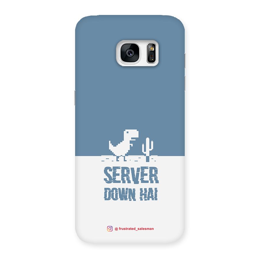 Server Down Hai SteelBlue Back Case for Galaxy S7 Edge