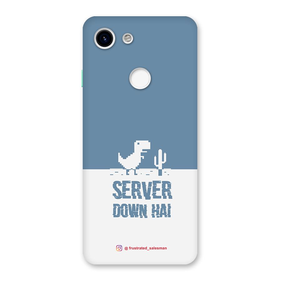 Server Down Hai SteelBlue Back Case for Google Pixel 3