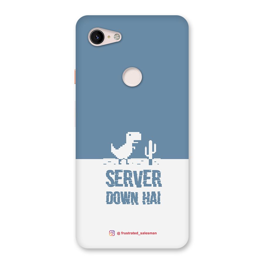 Server Down Hai SteelBlue Back Case for Google Pixel 3 XL