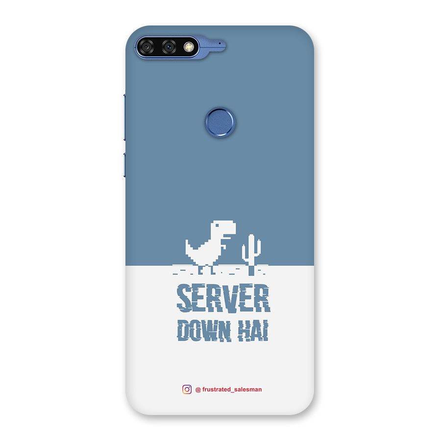 Server Down Hai SteelBlue Back Case for Honor 7C