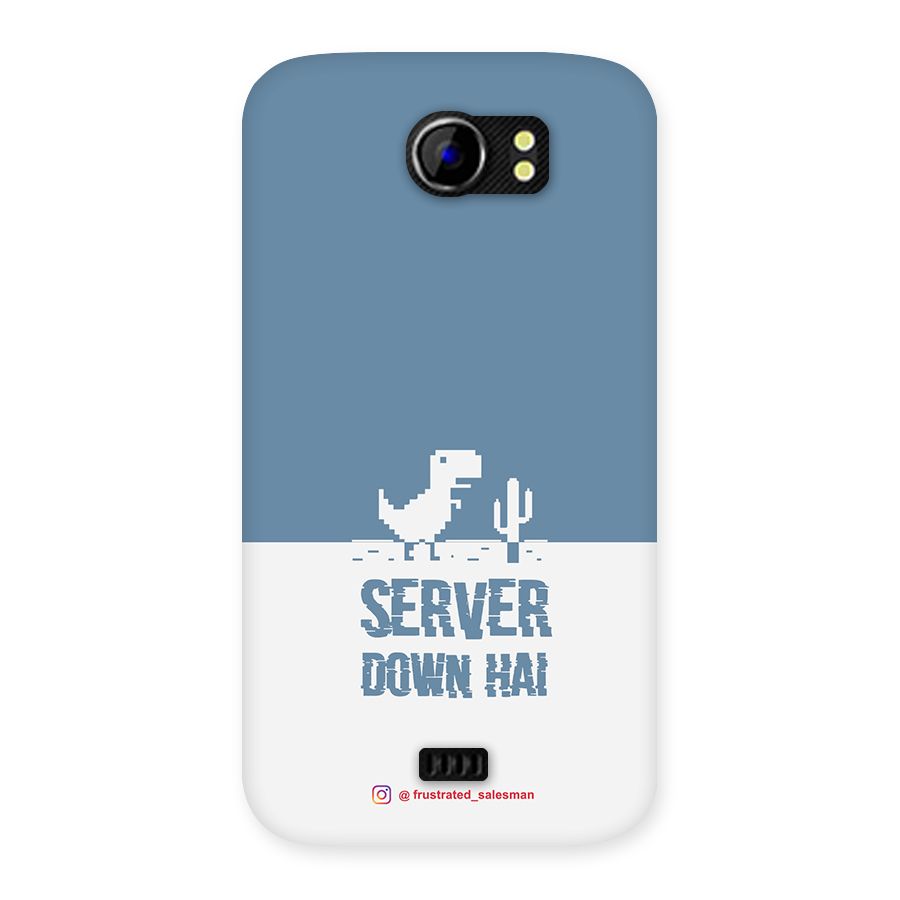 Server Down Hai SteelBlue Back Case for Micromax Canvas 2 A110