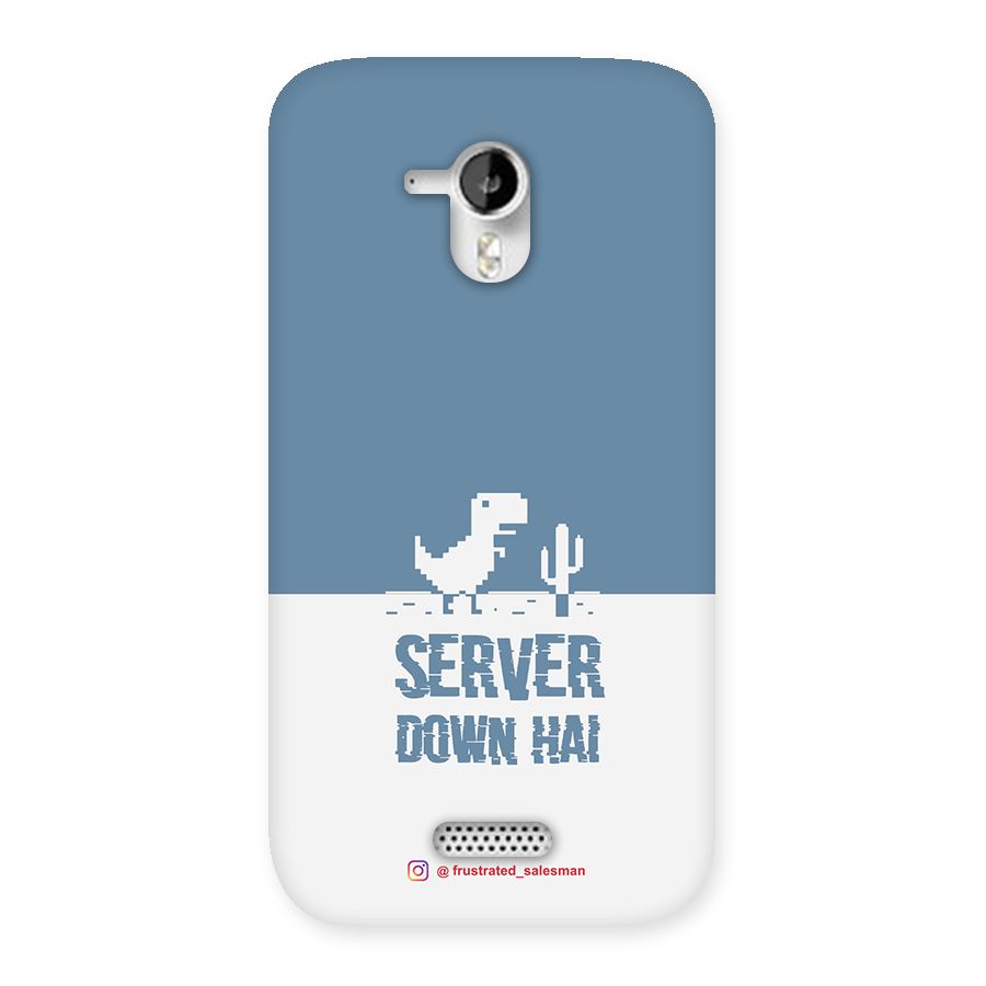 Server Down Hai SteelBlue Back Case for Micromax Canvas HD A116