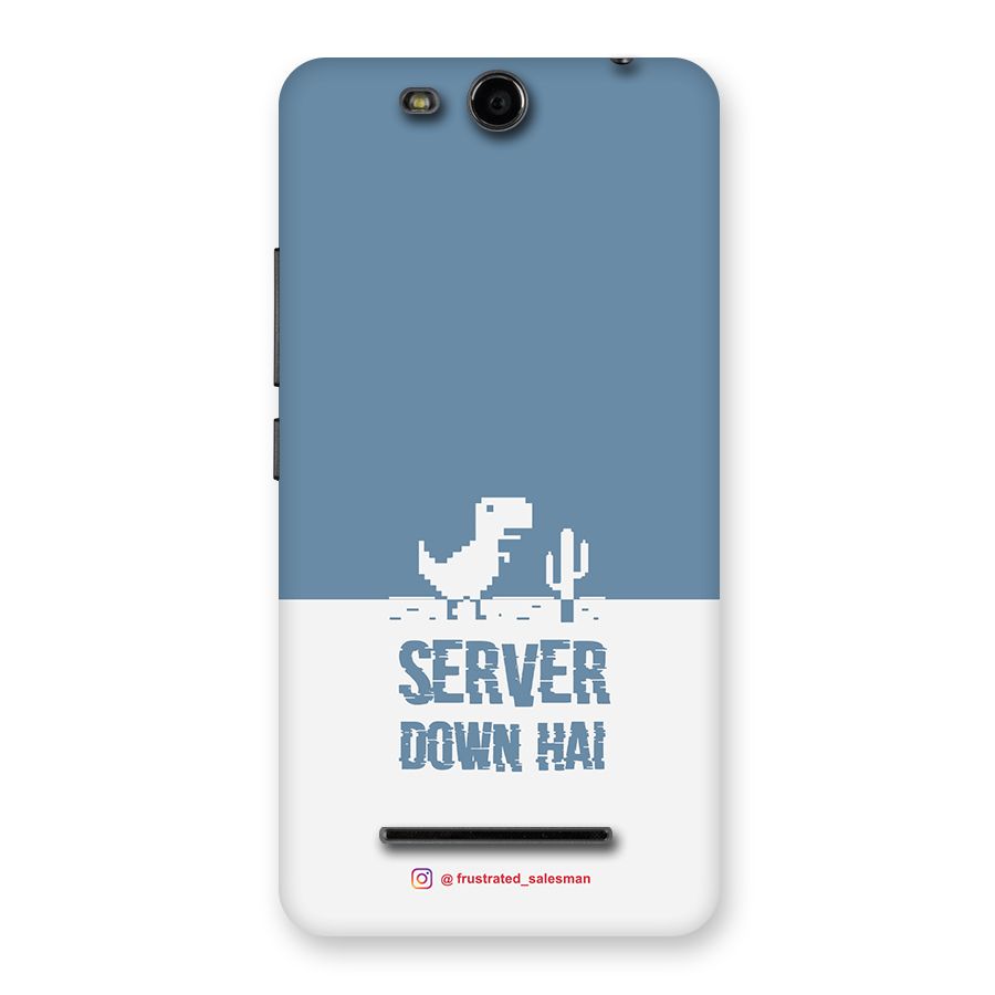 Server Down Hai SteelBlue Back Case for Micromax Canvas Juice 3 Q392