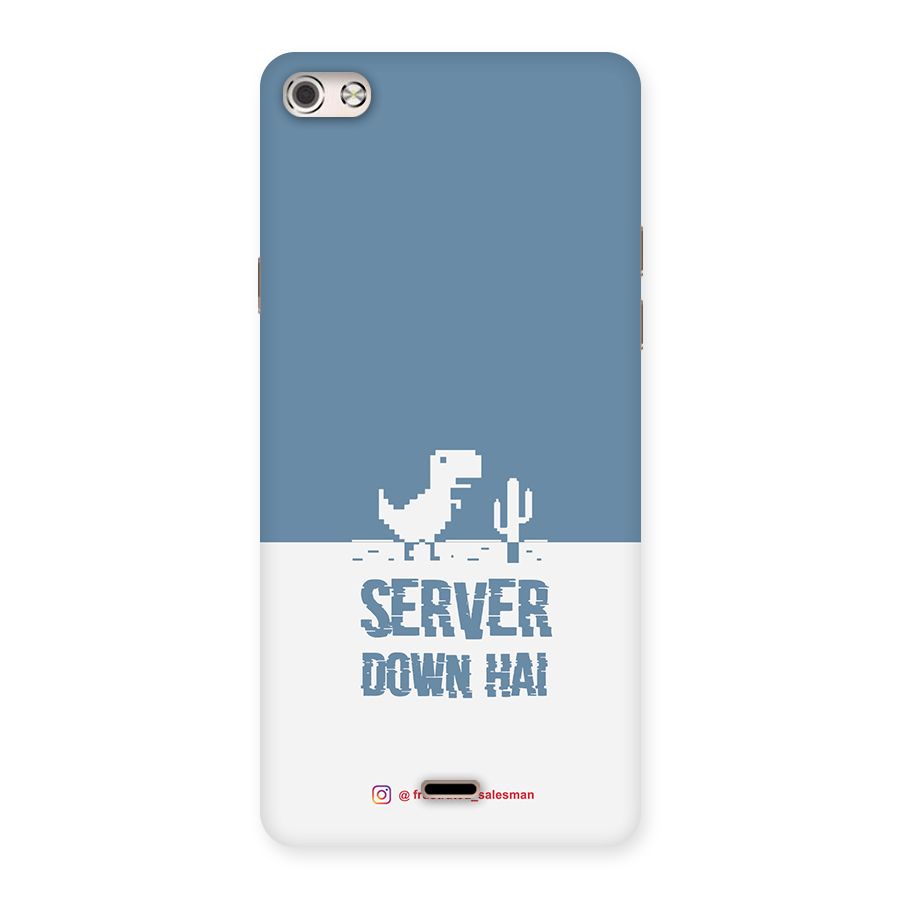 Server Down Hai SteelBlue Back Case for Micromax Canvas Silver 5