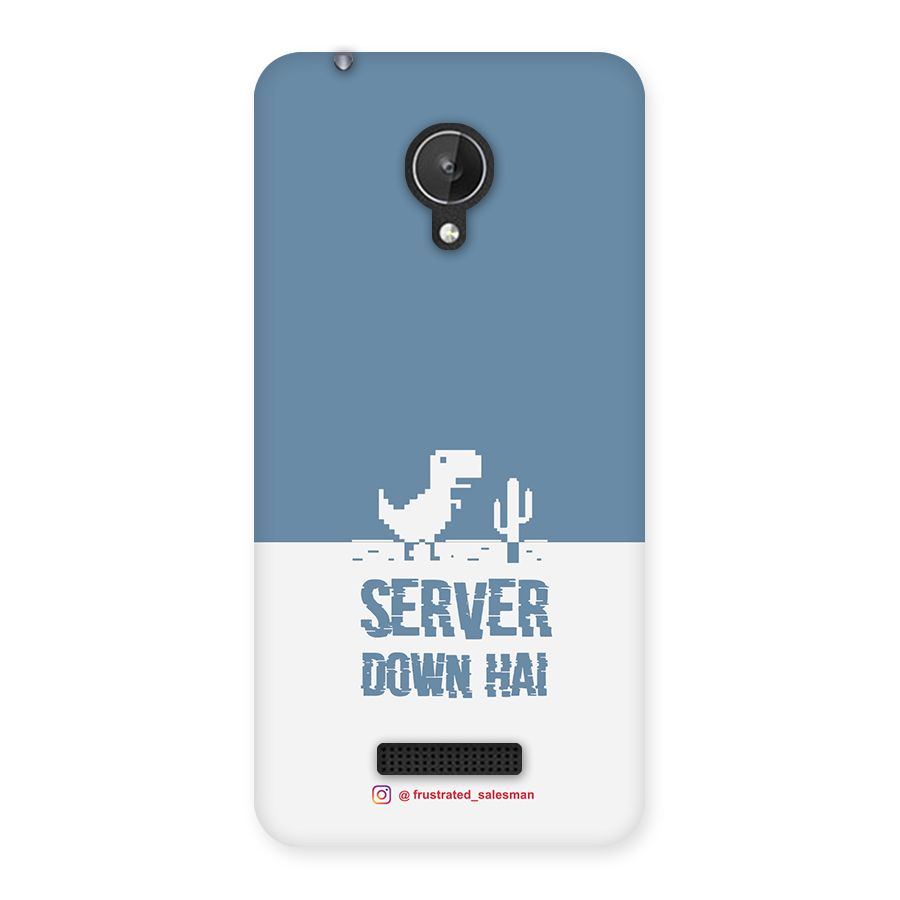 Server Down Hai SteelBlue Back Case for Micromax Canvas Spark Q380