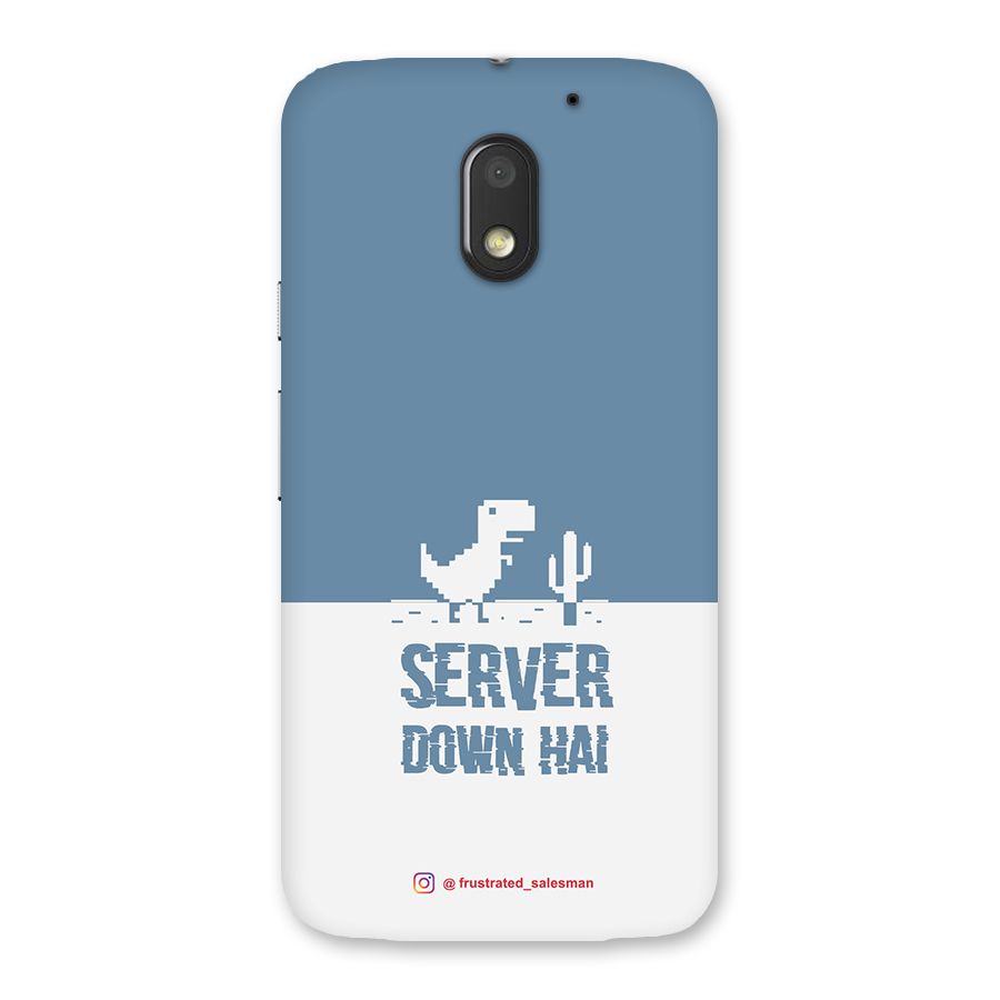 Server Down Hai SteelBlue Back Case for Moto E3 Power