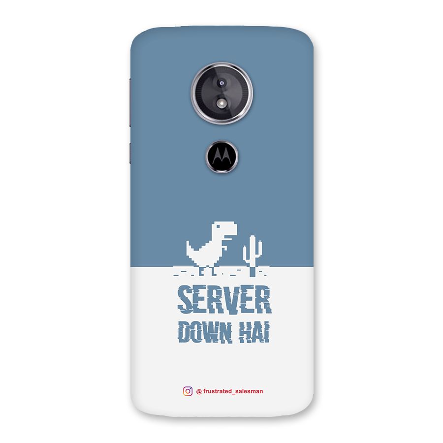 Server Down Hai SteelBlue Back Case for Moto E5