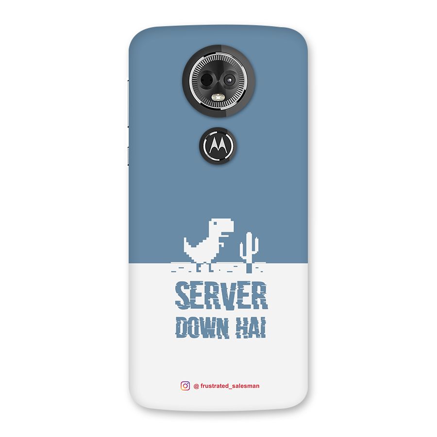 Server Down Hai SteelBlue Back Case for Moto E5 Plus