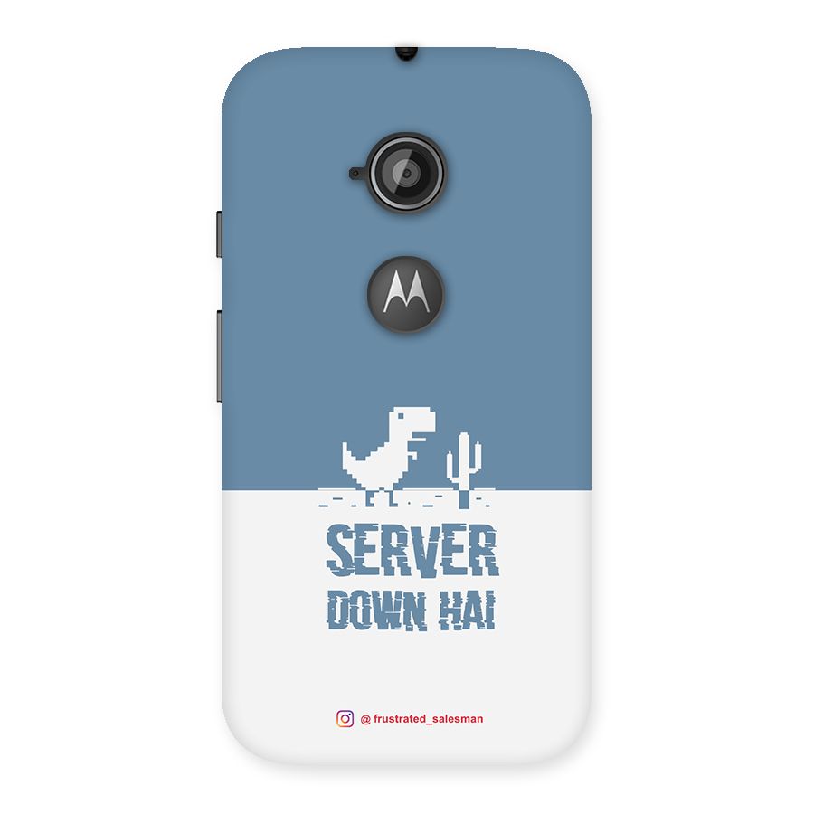 Server Down Hai SteelBlue Back Case for Moto E 2nd Gen