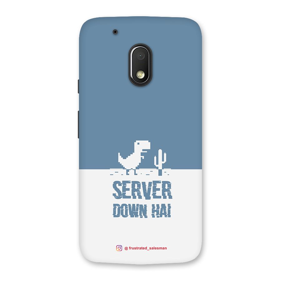 Server Down Hai SteelBlue Back Case for Moto G4 Play