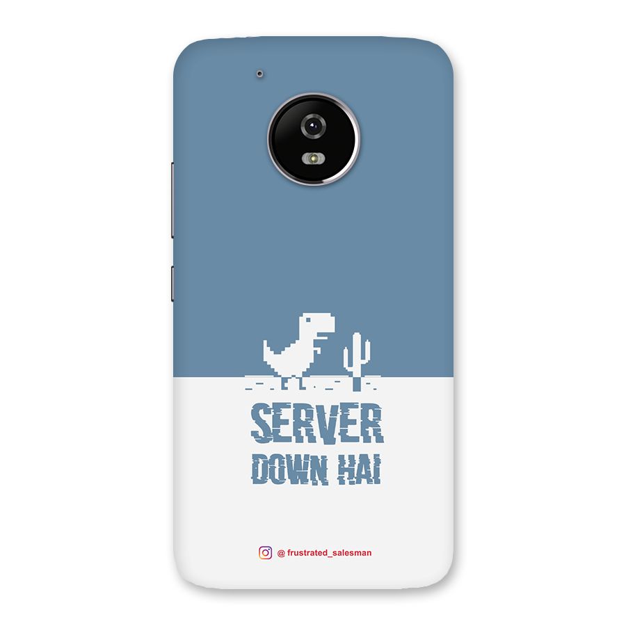 Server Down Hai SteelBlue Back Case for Moto G5