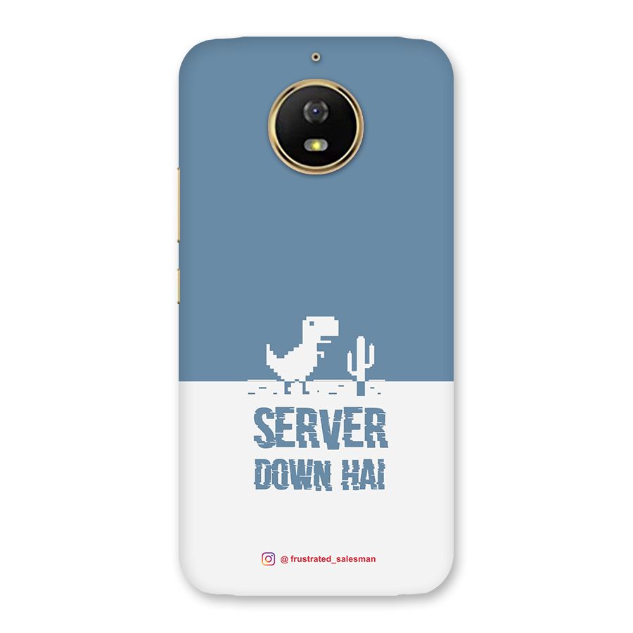 Server Down Hai SteelBlue Back Case for Moto G5s