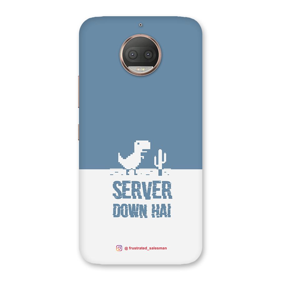 Server Down Hai SteelBlue Back Case for Moto G5s Plus