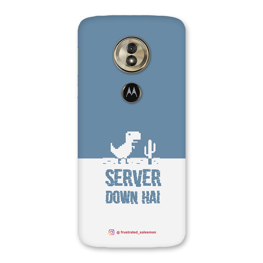 Server Down Hai SteelBlue Back Case for Moto G6 Play
