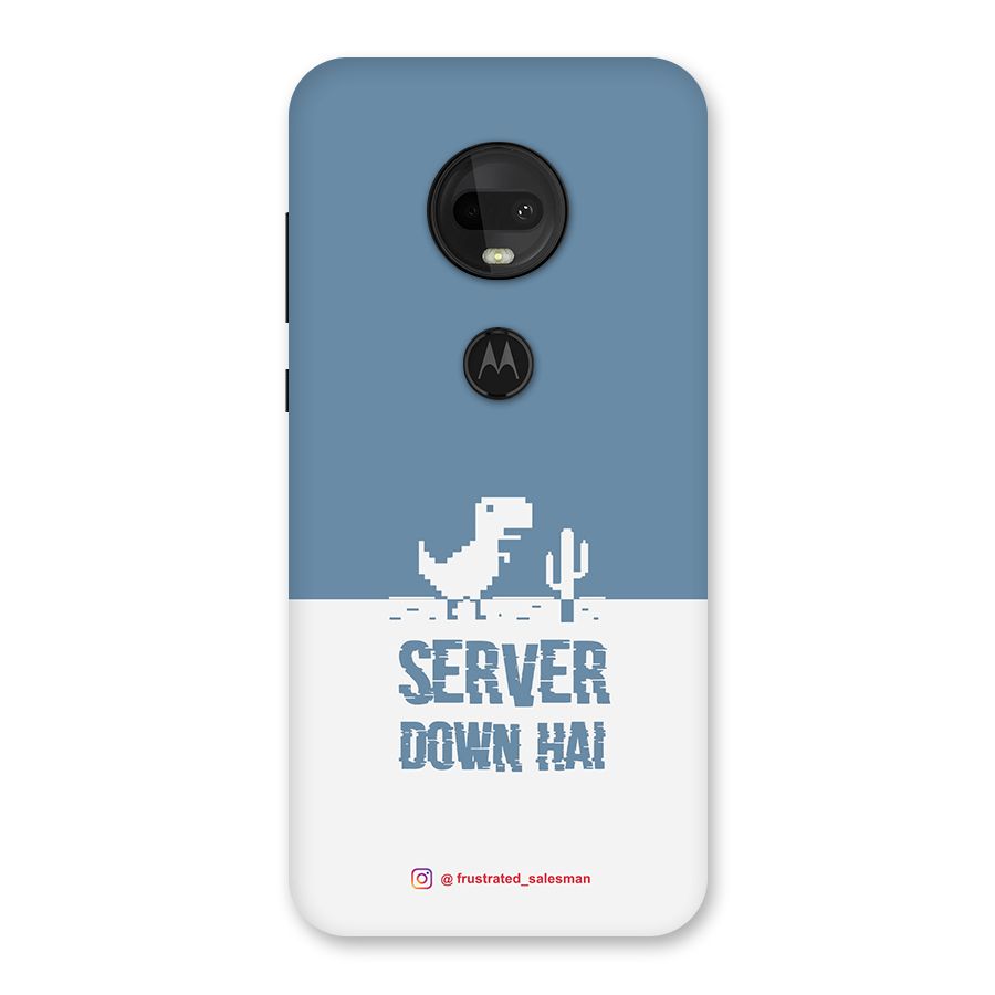 Server Down Hai SteelBlue Back Case for Moto G7