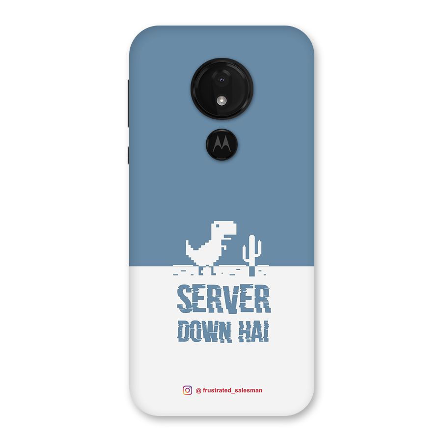 Server Down Hai SteelBlue Back Case for Moto G7 Power