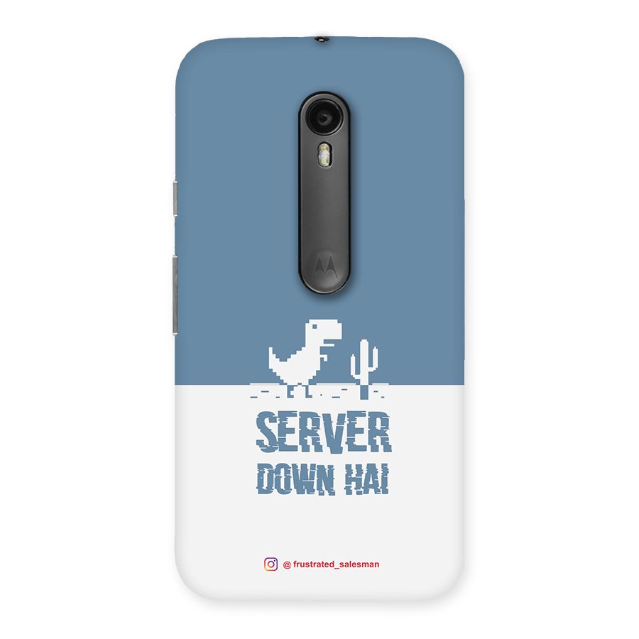 Server Down Hai SteelBlue Back Case for Moto G Turbo