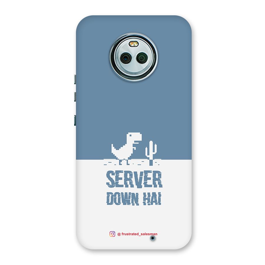 Server Down Hai SteelBlue Back Case for Moto X4