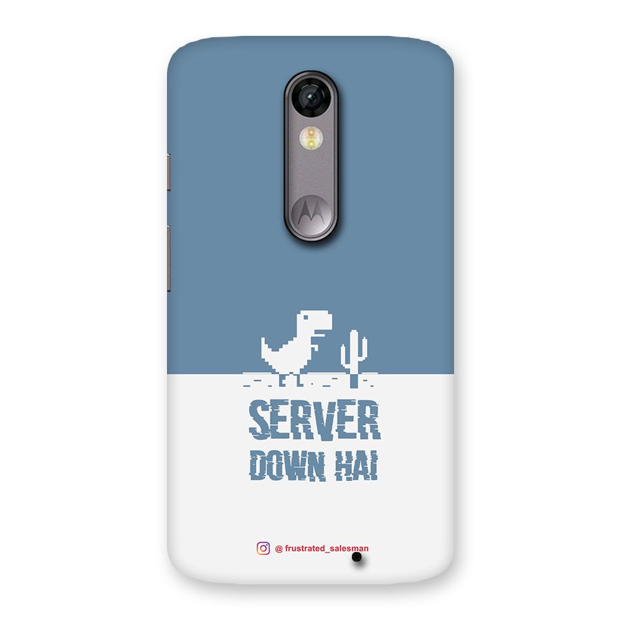 Server Down Hai SteelBlue Back Case for Moto X Force