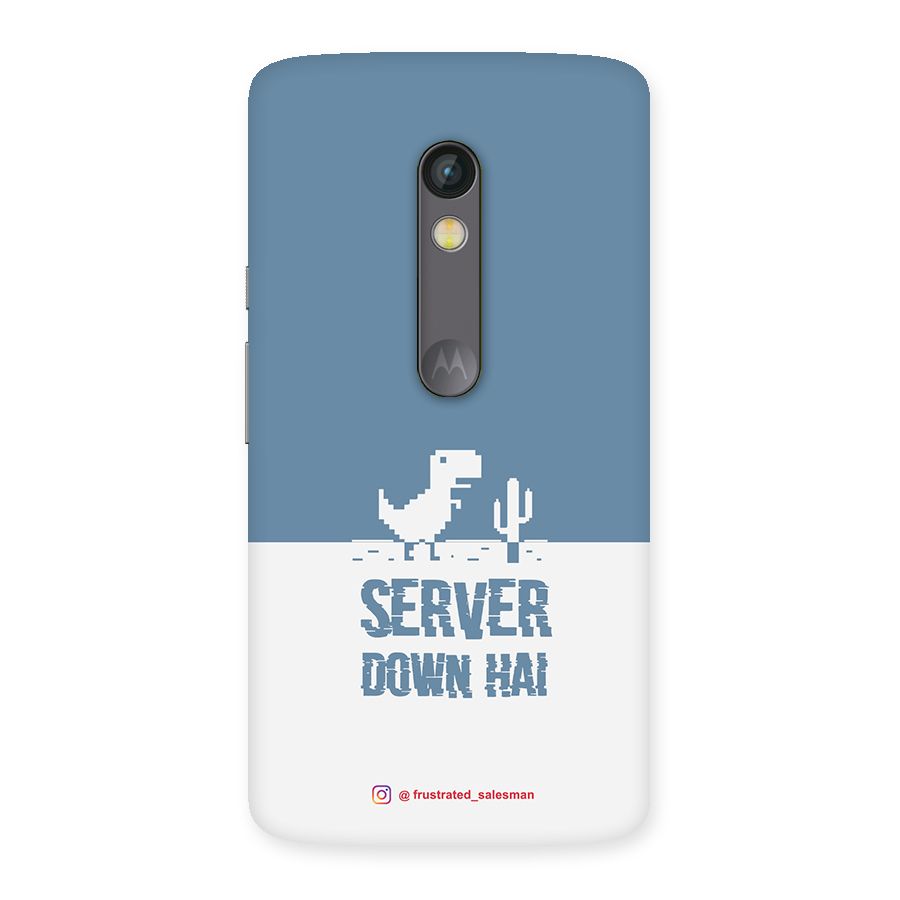 Server Down Hai SteelBlue Back Case for Moto X Play