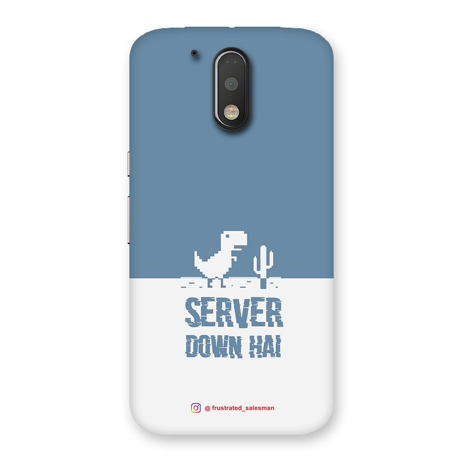 Server Down Hai SteelBlue Back Case for Motorola Moto G4