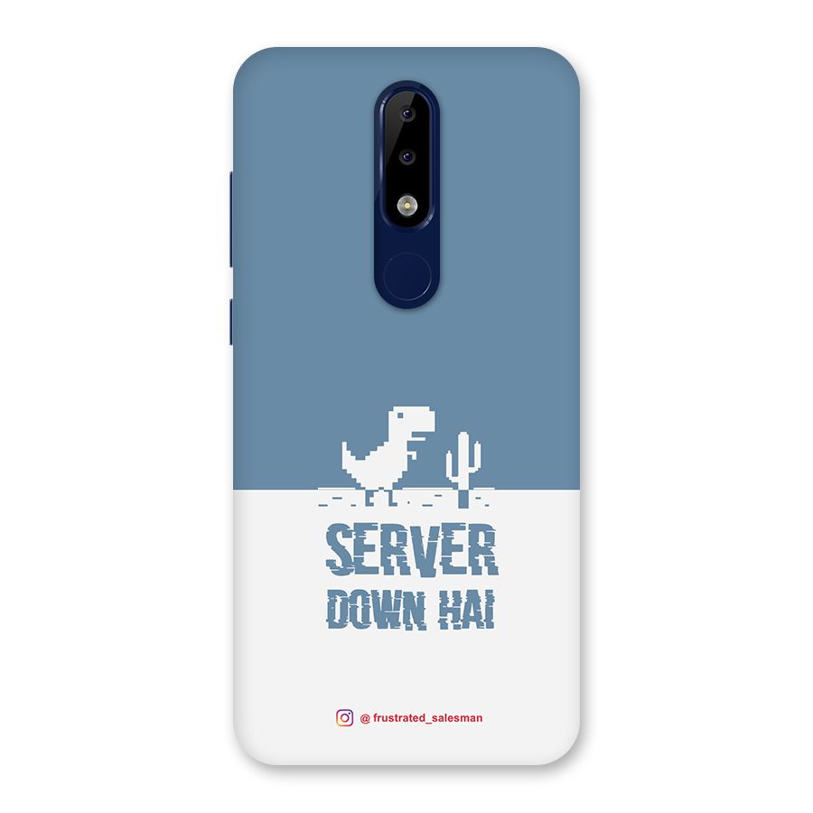 Server Down Hai SteelBlue Back Case for Nokia 5.1 Plus
