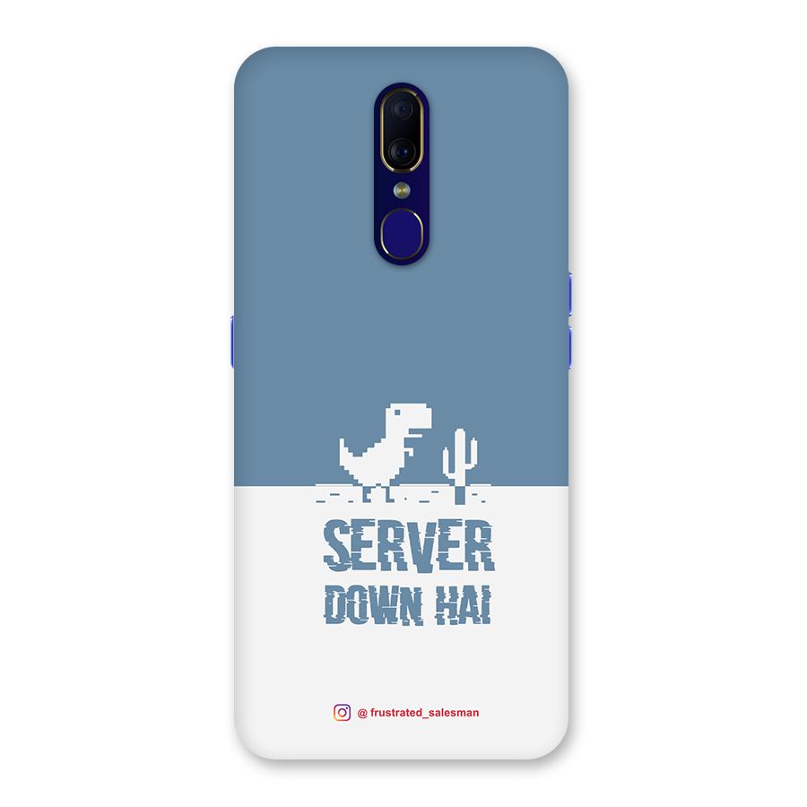Server Down Hai SteelBlue Back Case for Oppo A9