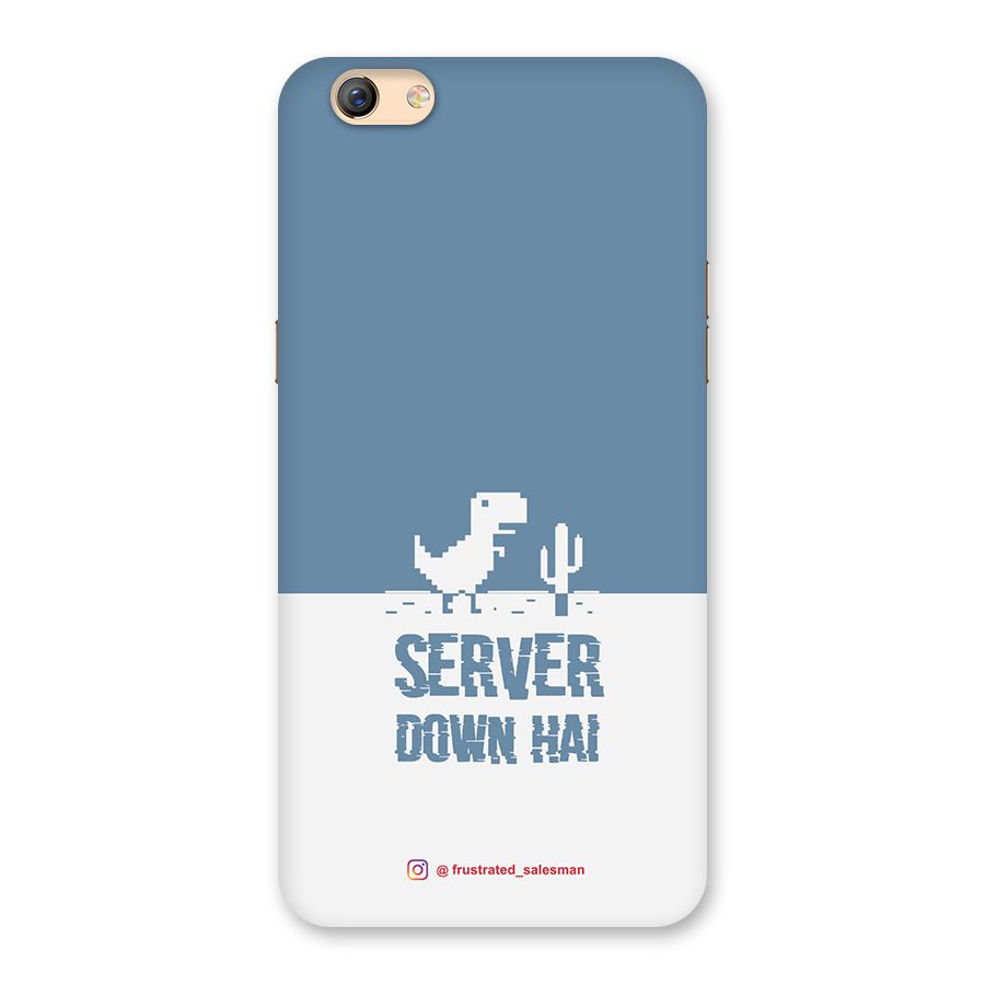 Server Down Hai SteelBlue Back Case for Oppo F3 Plus