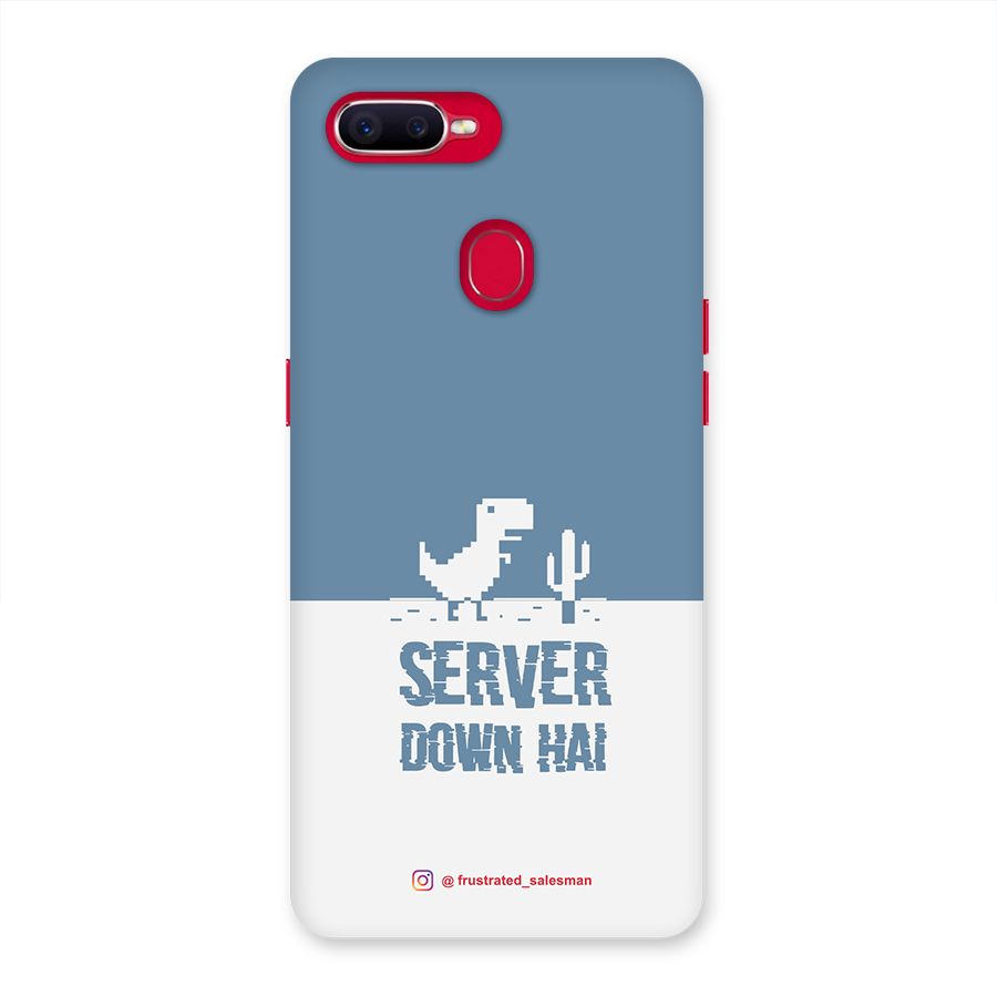 Server Down Hai SteelBlue Back Case for Oppo F9 Pro